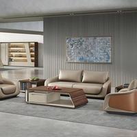 Ensemble de table basse de bureau moderne et luxueuse, table de bureau et table à thé haut de gamme en MDF pour salon, pour l'ameublement de la maison