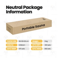 Ensemble de sauna à vapeur complet pour la maison, grand sauna à vapeur pliable de 4 litres, sauna portable pour spa 1 2 personnes