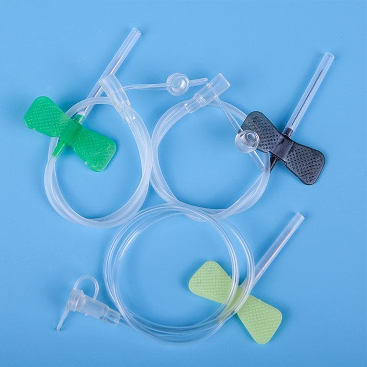 Suministros de infusión médica para uso hospitalario 20/21/22/23/24/25/26G Conjunto de aguja de mariposa estéril desechable para vena del cuero cabelludo