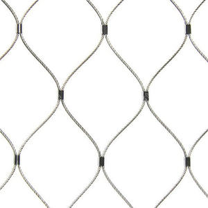 Whosale Muestra gratis 1,4mm 304/316 SS Red de malla de cuerda de alambre para puente Protección contra caídas laterales Malla de cable de acero inoxidable - Product Image 2