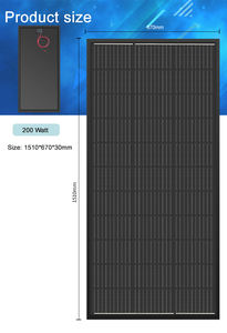 100W/<span class=keywords><strong>200W</strong></span>/300W Monokristallines Silizium PERC Halbzellen-Solarmodul mit Vollglas in Schwarz, 18V/36V, 22% Effizienz - Product Image 6