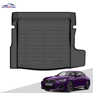 <span class=keywords><strong>Tapis</strong></span> <span class=keywords><strong>de</strong></span> <span class=keywords><strong>coffre</strong></span> noir toutes saisons 100 % protection pour <span class=keywords><strong>BMW</strong></span> M240i 2022-2025, doublure <span class=keywords><strong>de</strong></span> <span class=keywords><strong>coffre</strong></span> premium, forme 3D, mesuré au laser - Product Image 1