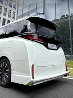 Nouveau kit carrosserie blanc pour Alphard série 40 2024 – Amélioration/Modernisation : Pare-chocs avant, jupes latérales, lèvre arrière en ABS