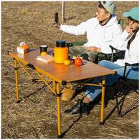 Portable Camping En Plein Air Oeuf Rouleau Table Design Moderne Pliant Plage Pique-Nique Randonnée Meubles pour Extérieur Gym Atelier Salle De Bains