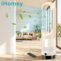 Ventilateur portable sans pales 56 cm, ventilateur électrique, ventilateur tour sans pales avec télécommande, minuterie 9h