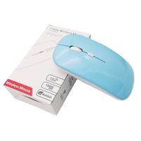 Mini souris LED sans fil USB optique rechargeable 2.4G pour ordinateur portable et PC-Silencieux en stock
