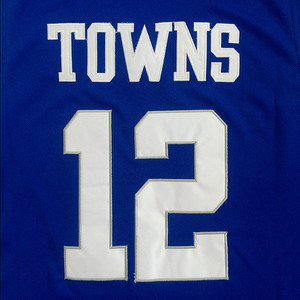 Factory Wholesale College Basketball Jerseys #12 <strong>Towns</strong> Stitched Plain Basketball Jersey - Product Image 4