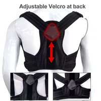 FSPG Vente en gros Correcteur de posture pour hommes et femmes, attelle dorsale réglable et confortable pour le soutien du dos et des épaules, soulagement des douleurs dorsales