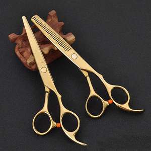 2pcs <span class=keywords><strong>Forbici</strong></span> Dei Capelli per Parrucchieri Barber Shop Forniture di Titanio Professionale dei capelli di taglio <span class=keywords><strong>forbici</strong></span> set - Product Image 4