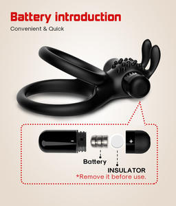 Masseur prostatique portable de haute qualité, jouet sexuel en silicone, anneau vibrant pour homme, produit sexuel pour une durée prolongée - Product Image 5