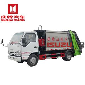 Camion benne compacteur de déchets 4x2 LHD RHD 3 tonnes ISUZU Dongfeng, conteneur à presse hydraulique personnalisé en usine - Product Image 1