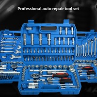 Coffret d'outils de réparation automobile GOF de 61/82/94/108 pièces, clé à cliquet en acier au carbone bleu, outils à main et à énergie manuelle