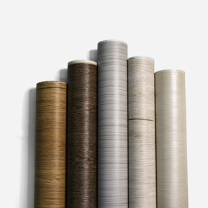 Film dekoratif pvc untuk menekan vakum, pvc foil warna serbuk kayu untuk membran menekan profil pembungkus untuk pintu lemari - Product Image 3
