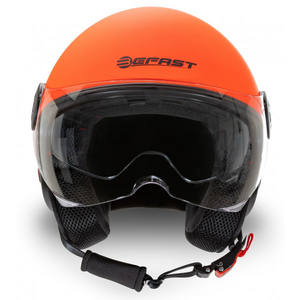 Casque de jet à double visière Befast RAPID III en Matt Fluo Orange XL - Product Image 3
