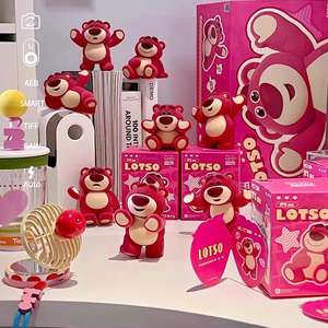 Spot Strawberry Bear Generations 1-3 Blind Box Fans Big for Series Flocking PVC Desktop Ornaments Gift - Product Image 1