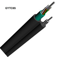 Cable de fibra óptica de 48 núcleos, figura 8, para comunicación, 24B1.3, 48B1, cable aéreo de 24 núcleos