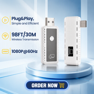 Kit Inalámbrico USB-C TX y HDMI RX OEM <span class=keywords><strong>de</strong></span> 98 pies/30 m, 1080p 60 Hz, Plug and Play, Transmite Video/Audio <span class=keywords><strong>a</strong></span> <span class=keywords><strong>TV</strong></span>/Monitor desde Teléfono/Laptop - Product Image 1