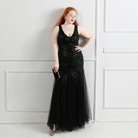 16538-s# Nouvelle Robe Sirène Scintillante Femme Robe Grande Taille Grande Taille
