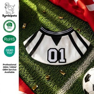 Haustier-Fußballkostüm, Fußball-Haustier-Bandana, verstellbarer Kordelzug, Baumwoll-Haustier-Lätzchen, waschbares Haustier-Bandana, atmungsaktives Haustier-Accessoire - Product Image 1