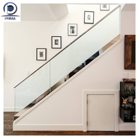 Garde-corps de balcon design pour la maison, balustrades courbes en U et garde-corps en verre en U très demandés pour villa