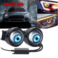 Nouveau phare de voiture Maidsail Dynamic LED Eye Light 1.5W Demon multi-mode avec lentille modifiée pour décoration