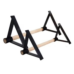 EASTOMMY जिम समानांतर सलाखों धक्का खड़े हो जाओ लोहे लकड़ी, त्रिकोण लोहे त्रिकोण धक्का-अप ब्रैकेट, लोहे त्रिकोण धक्का-अप ब्रैकेट