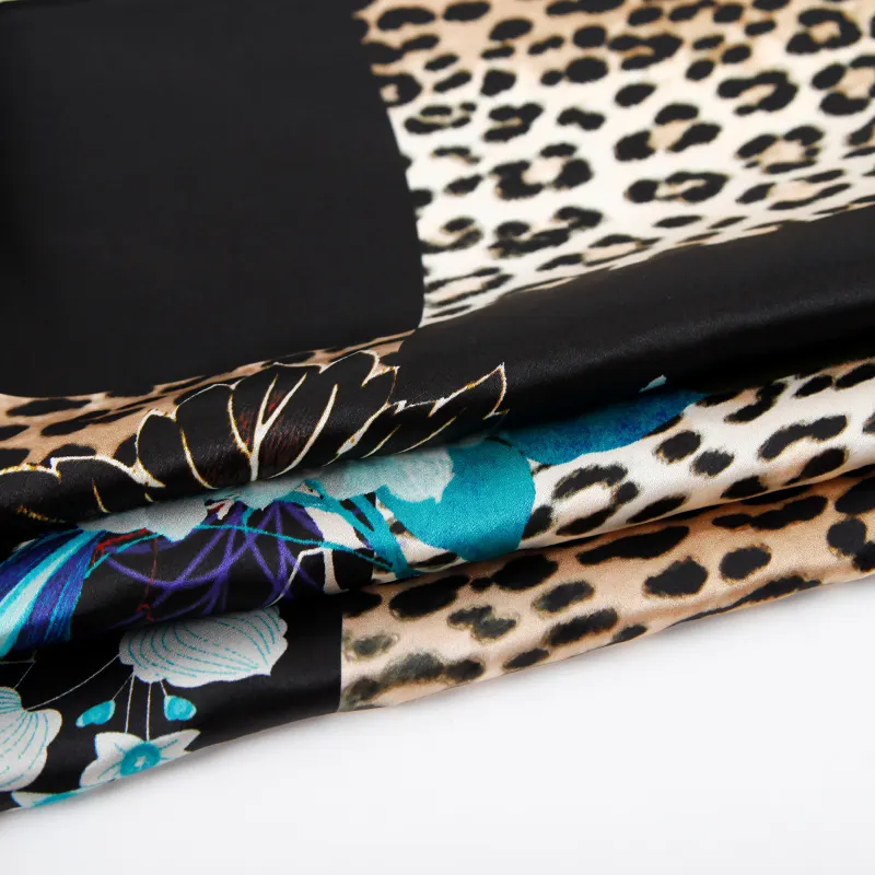 Custom ink-jet digital print fabric environment-friendly 100% silk satin for the living room