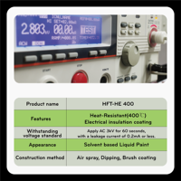 Revêtement d'isolation électrique liquide haute performance résistant à 400 degrés Celsius pour équipements industriels haute tension Hankook