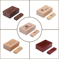 Gadget keren 4GB/8GB/64 USB 2.0 pena kayu Flash Drive jumlah besar grosir memori massal bisnis hadiah baru