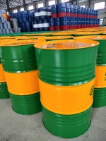 Fût en acier vide 200 L/55 gallons, bidons à huile à double anneau, bleu, vert, noir, jaune, Reiron