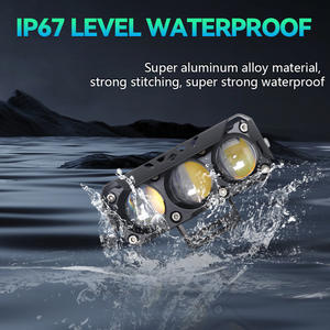 Phares de moto à 3 lentilles, projecteurs LED 3SMD, feux de route, feux de travail 5064, feux antibrouillard 3L-20W-WF, garantie 1 an, pour voiture - Product Image 6