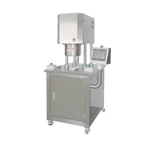 Semi automatic plastic can vacuum nitrogen filling flushing can sealer nitrogen machine for Canned dried food