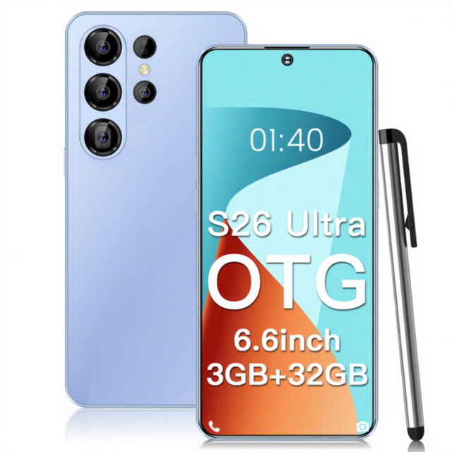 Factory OEM 6.6" HD LTE 4G Smartphone S26 Ultra | 3GB+64GB | 2MP+2MP | 3250mAh | 120Hz LCD Display | Android 10 | Dual SIM |