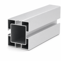 Profilé en alliage d'aluminium 6063-T5 série 6000 à fente en T 60x60, norme GB 6060, pour assemblage de cadre industriel et construction personnalisée