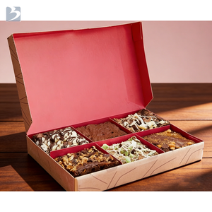 Caja de Embalaje Rosa de Estilo Moderno para Pasteles, Donuts, Sushi, Repostería, Caja de Embalaje Personalizada para Galletas y Brownies con Insertos - Product Image 3