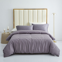 Ensemble de literie de qualité hôtelière 200TC avec motif personnalisé, housses de coussin, pour usage domestique, ensemble de housse de couette 4 pièces