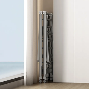 1.4 mètres/1.6 mètres cintre pliable tissu cintre serviette t-shirt intérieur métal <span class=keywords><strong>linge</strong></span> trépied sèche-<span class=keywords><strong>linge</strong></span> support - Product Image 4