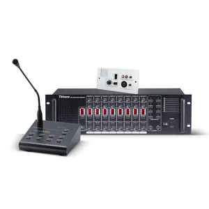 Thinuna PX-2000 8 Input 8 Output Profession Audio Matrix Voice Alarm Evacuation Public Address System Paging Matrix System Amp