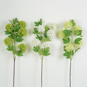 Flor Artificial de Hortensia de 5 Cabezas, Verde, de Seda, para Decoración de Bodas, Hogar, Arreglos Florales en Jarrones - Product Image 4