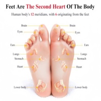 Masseur de pieds avec machine à chaleur Thérapie de pétrissage profond Améliorer la circulation sanguine Pied Relax pour bureau à domicile