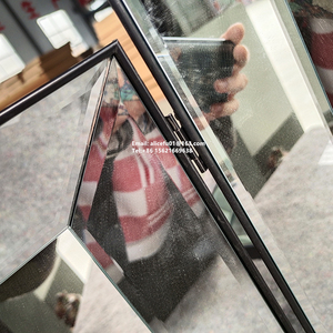 Nghệ thuật sang trọng Deco phong cách gấp ba lần Vanity gương beveled 3-cách gấp Glass tường nghệ thuật trang trí cho phòng ngủ trang điểm - Product Image 3