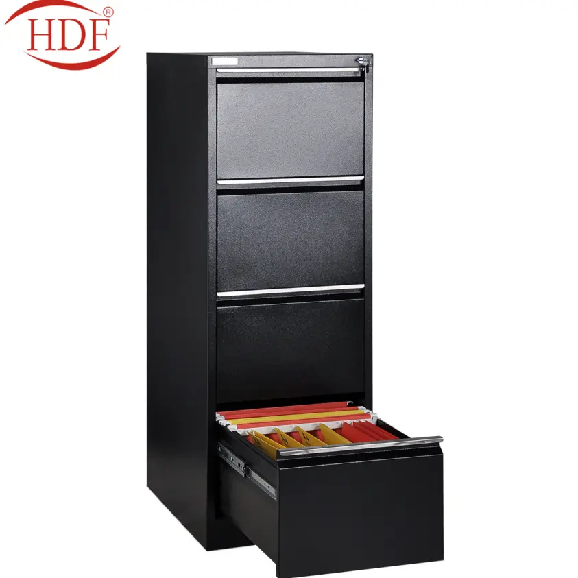 China luoyang huadu Vertical 3 Drawers Metal Filling Cabinet 3 Layer Steel storage file cabinet metal drawer units
