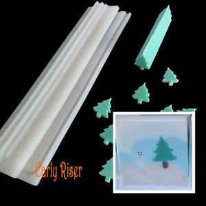 Early Riser <strong>Silicone</strong> Soap Mold <strong>Christmas</strong> Tree-Shape Tube Column Embed <strong>Mould</strong> for Soap Making Moule Pour Savon Moldes De Jabn - Product Image 2