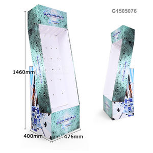 Caja de exhibición de sedal de pesca con diseño personalizado, soporte de exhibición de papel corrugado con gancho, envío rápido - Product Image 1