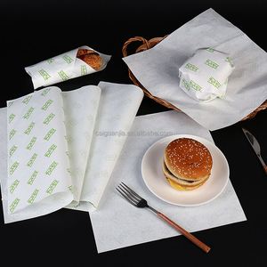 Papel para Hornear Antigrasa Recubierto de PE Virgen de Grado Alimenticio, Separador Ecológico para Bandejas de Pan, Pasteles, Hamburguesas y Sándwiches, Logotipo Personalizado - Product Image 5