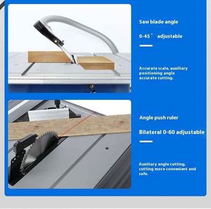 <span class=keywords><strong>Sierra</strong></span> de mesa de 255 mm y 1800 W para cortar madera, aluminio, metal y plástico PVC, con altura de operación ajustable - Product Image 5
