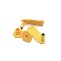 Étiquette d'oreille personnalisée RFID pour moutons, vaches et porcs avec mesure de température, écran LCD, alimentation USB