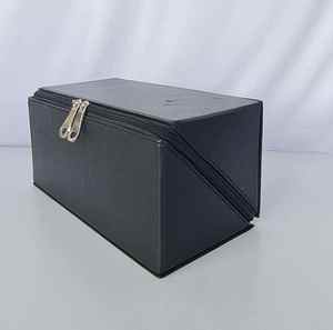 Bolsa organizadora de joyas de maquillaje de viaje portátil de lujo, cremallera de cuero genuino, gran capacidad, ecológica, diseñada para mujeres - Product Image 5