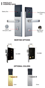 Best Selling Product Security System <b>Locks</b> France Rfid Alexa Keyless Hotel Smart Key Card Stainless Steel Door <b>Lock</b> for Home Sta - Product Image 2