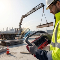 Contrôleur sans fil étanche personnalisé pour machines hydrauliques, grue, excavatrice, camion, équipement, 6 boutons, rechargeable